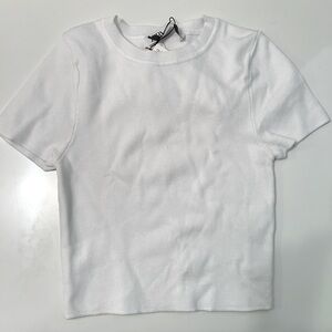 *NWT* Zara Knit Cropped T Shirt